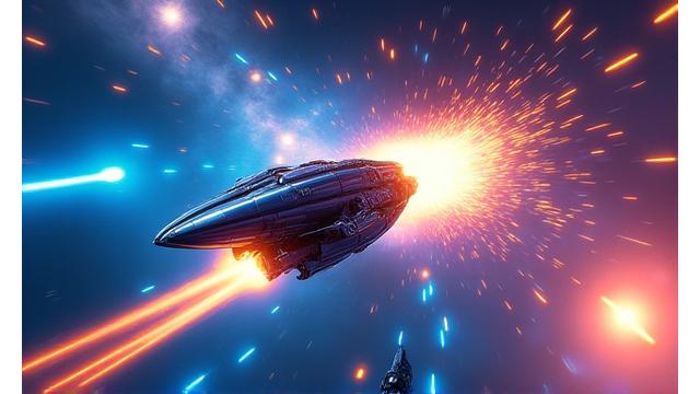 Captura de pantalla del juego 'Cosmic Drift'
