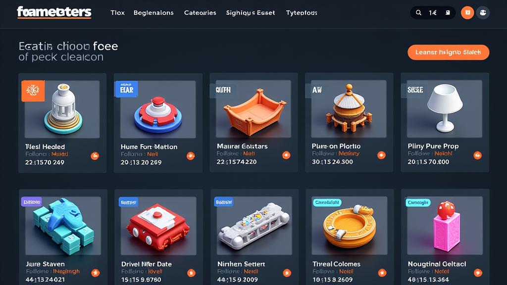 Mercado de assets educativos para desarrollo de juegos