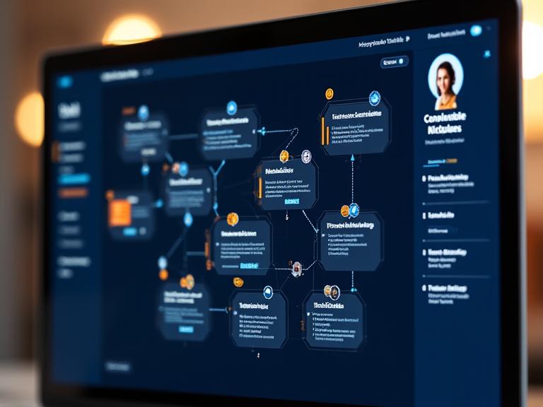 Visualización de ruta de aprendizaje de cursos online de Quetzal Forge